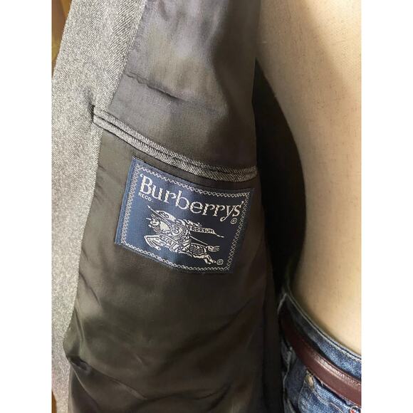 Vintage Burberrys wool blazer in grey, size 42R - Picture 5 of 6